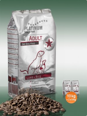 Platinum Dog Adult Lamb & Rice sausā barība suņiem Jēra gaļa 10kg (2x5kg)