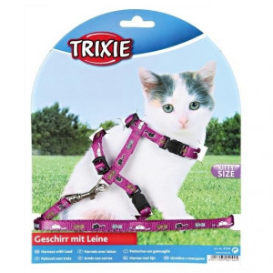 Trixie kaķu iemaukti krūšu siksna un pavada kaķēniem 21-34cm/8mm, 120cm