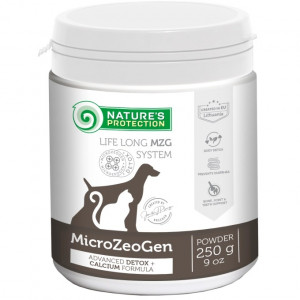 Nature's Protection MicroZeoGen Calcium barības piedeva suņiem kaķiem Kalcijs 250g