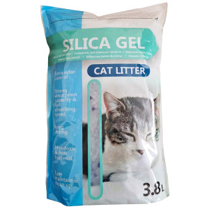 Silica Gel silikona smiltis kaķu tualetēm Natural 3.8L
