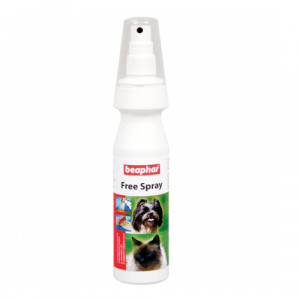 Beaphar Free Spray sprejs ar mandeļu eļļu pret spalvas savelumiem suņiem, kaķiem 150ml