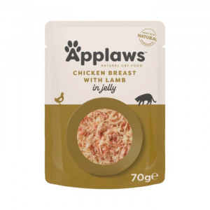 APPLAWS CAT CHICKEN LAMB konservi kaķiem Vista, jērs želējā 70g