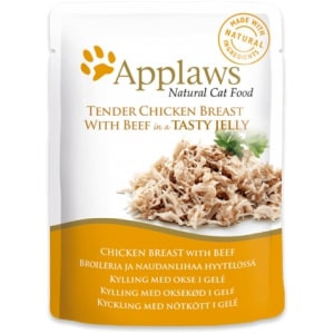 Applaws Cat Chicken Beef konservi kaķiem Vista, liellops želējā 70g