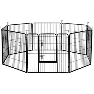 Playpen Puppy metāla nožogojums - sēta suņiem, kucēniem h60cm, 8 daļas