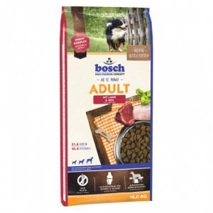 Bosch Adult Lamb Rice sausā barība suņiem Jērs, rīsi 15kg