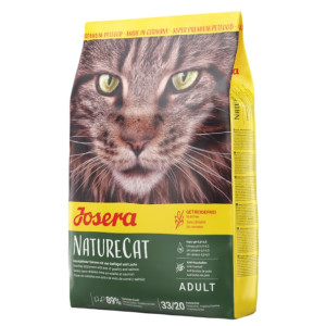 Josera NatureCat sausā bezgraudu barība jūtīgiem kaķiem ar vistu un lasi 10kg