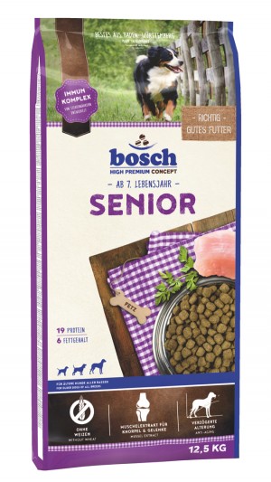 Bosch Senior sausā barība ar vistu suņiem no 7 gadu vecuma 12.5kg