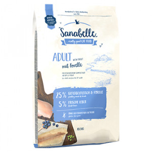 Sanabelle Adult TROUT sausā barība kaķiem Forele 10kg