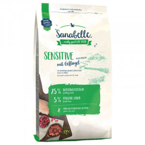 Sanabelle SENSITIVE POULTRY sausā barība kaķiem Mājputni 10kg