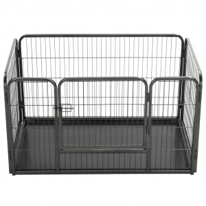 Playpen Puppy metāla manēža suņiem ar plastmasas izņemamu apakšu 125x80 cm h70cm