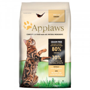 Applaws Cat Adult Chicken bezgraudu sausā barība kaķiem Vista 7.5kg