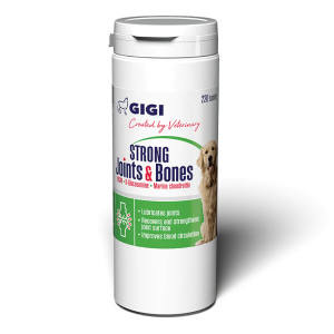Gigi STRONG Joints & Bones papildbarība suņiem Glikozamīns, hondroitīns locītavu veselībai N240