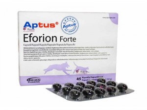 Aptus® EFORION forte papildbarība ar polinepiesātinātām taukskābēm  suņiem un kaķiem ādas, apmatojuma veselībai 45tab