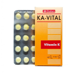 Diafarm KA-VITAL papildbarība suņiem, kaķiem Vitamīns K dienas deva N15