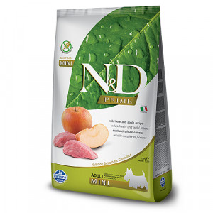 Natural & Delicious DOG GF ADULT S bezgraudu sausā barība suņiem Mežacūka, āboli 7kg