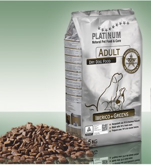 Platinum Dog Adult Iberico & Greens sausā barība suņiem ar Ibērijas cūkgaļu 70% gaļa 5kg
