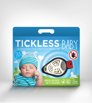 Tickless Baby ultraskaņas repelenta ierīce ērču atbaidīšanai bērniem līdz 5 gadiem, bēšā