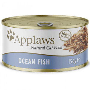 Applaws Cat Ocean Fish kaķu konservi Okeāna zivis buljonā 156g
