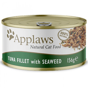 Applaws Cat Tuna Seaweed kaķu konservi Tuncis, jūras kāposti buljonā 156g