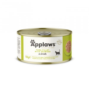 APPLAWS CAT TUNA SEAWEED kaķu konservi Tuncis, jūras kāposti buljonā 156g