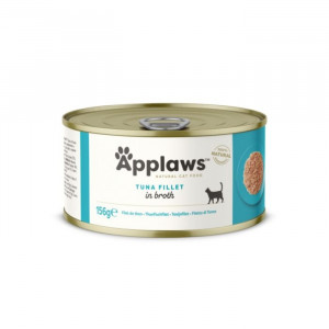 APPLAWS CAT TUNA FILLET kaķu konservi Tunča fileja buljonā 156g