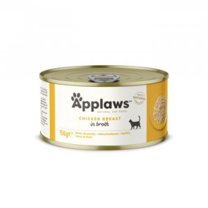 APPLAWS CAT CHICKEN BREAST kaķu konservi Vistas fileja buljonā 156g