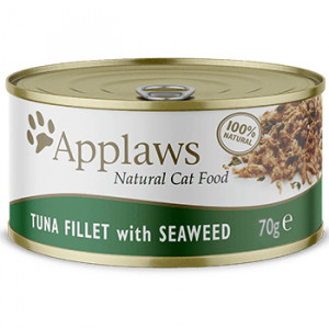 Applaws Cat Tuna Seaweed kaķu konservi Tuncis, jūras kāposti buljonā 70g