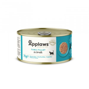 APPLAWS CAT TUNA FILLET kaķu konservi Tuncis buljonā 70g
