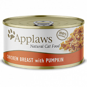 Applaws Cat Chicken Pumpkin kaķu konservi Vistas fileja, ķirbis buljonā 70g