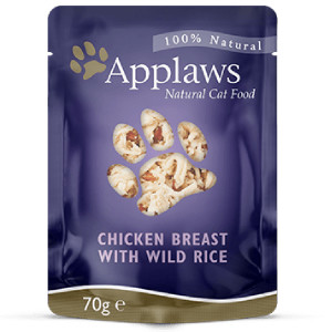 Applaws Cat Pouch konservi kaķiem Vista, savvaļas rīsi buljonā 70g