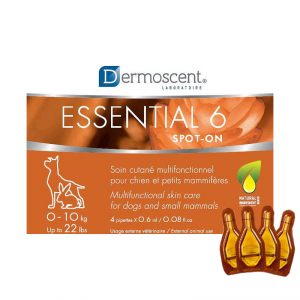 Dermoscent Essential Spot on pilieni ādai suņiem līdz 10kg 0.6ml x4