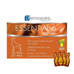 Dermoscent Essential Spot on pilieni ādai suņiem 10 - 20kg 1.2ml x4