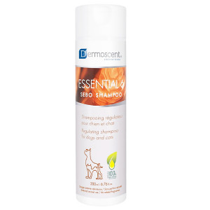 Dermoscent Essential 6 Sebo Shampoo tauku dzidzeru darbību regulējošs šampūns suņiem un kaķiem 200ml