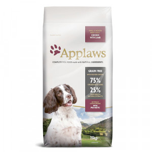 Applaws Dog GF Small Medium bezgraudu sausā barība suņiem Vista, jērs 15kg