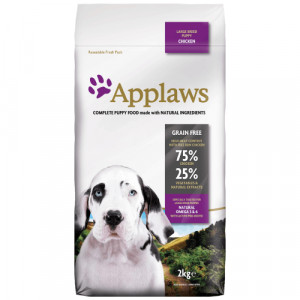 Applaws Dog PUPPY GF Large bezgraudu sausā barība kucēniem Vista 7.5kg