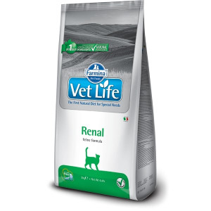 Vet Life Cat Renal sausā kaķu barība Hroniska un akūta nieru nepietiekamība 2kg