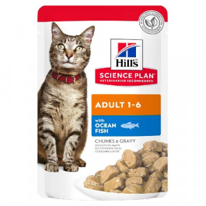 Hills Cat Ocean Fish konservi kaķiem Okeāna zivis 85g