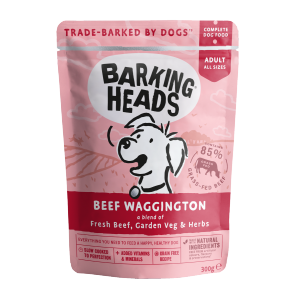 Barking Heads Beef Waggington suņu konservi Liellops 300g