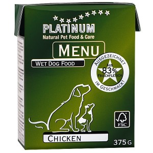 Platinum Chicken suņu konservi ar vistu 375g x12