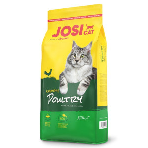 Josera JosiCat Crunchy Poultry sausā barība kaķiem ar mājputnu gaļu 18kg