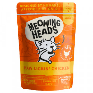 Meowing Heads Paw Lickin Chicken kaķu konservi Vista 100g