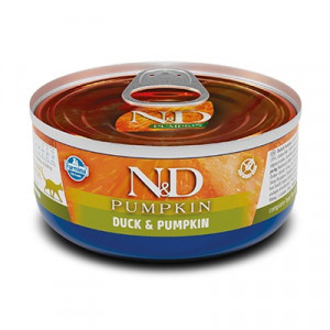 Natural & Delicious Cat kaķu konservi PUMPKIN Pīle, ķirbis 70g