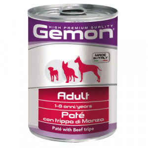 Gemon Dog PATE konservi suņiem pastēte Liellopu kunģis  400g