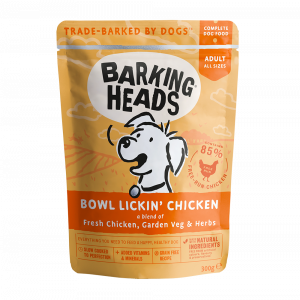 Barking Heads Bowl Lickin Chicken konservi suņiem Vista 300g