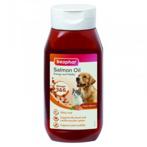 BEAPHAR SALMON OIL laša eļļa suņiem, kaķiem 425ml