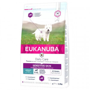 Eukanuba Dog Daily Care Sensitive Skin sausā barība suņiem  Jutīga āda 12kg
