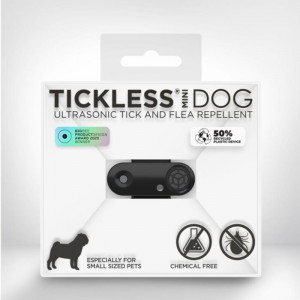 TICKLESS USB DOG MINI BLACK uzlādējama ultraskaņas ierīce ērču atbaidīšanai suņiem