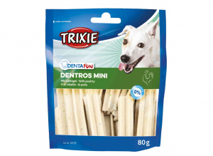 Trixie Dentros Mini gardums suņiem Zobiem un svaigai elpai 80g