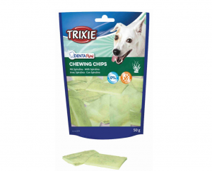 Trixie Chewing Chips gardums suņiem Košļājamie čipsi ar spirulinu 50g