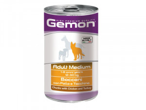 Gemon Dog Medium konservi suņiem Vista, tītars 1.25kg